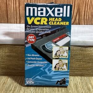 New Maxell VCR Head Cleaner